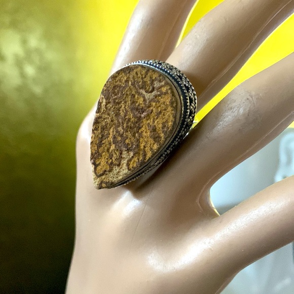 New pretty German Dendritic Ethnic Ring - Picture 2 of 11